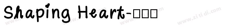 Shaping Heart字体转换